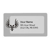 Eagle met twee kop etiket (Voorkant)