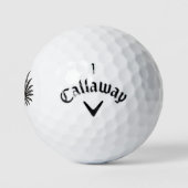 Eagle met twee kop golfballen (Logo)
