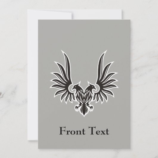 Eagle met twee kop kaart (Voorkant)