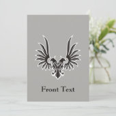 Eagle met twee kop kaart (Staand voorkant)