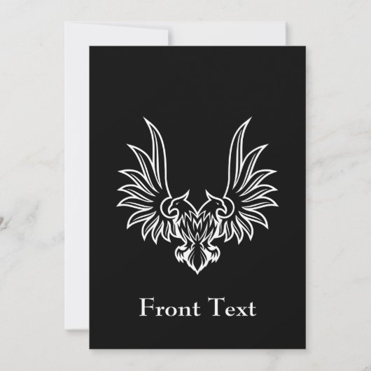 Eagle met twee kop kaart (Voorkant)