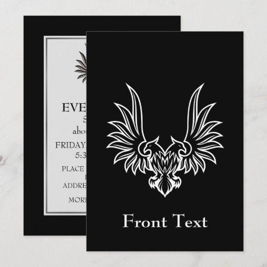 Eagle met twee kop kaart (Voorkant / Achterkant)