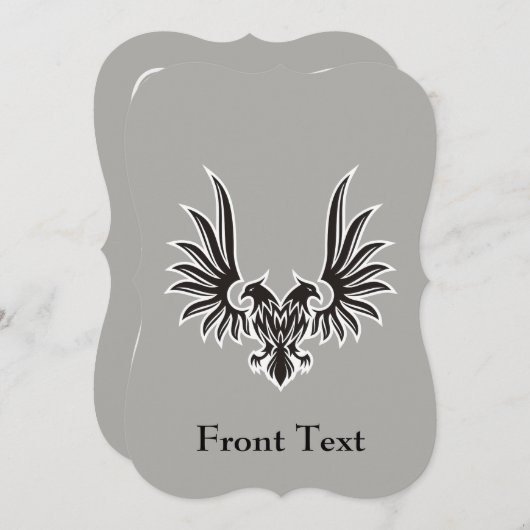 Eagle met twee kop kaart (Voorkant / Achterkant)