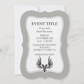 Eagle met twee kop kaart (Achterkant)