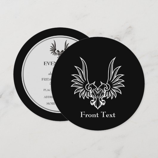 Eagle met twee kop kaart (Voorkant / Achterkant)