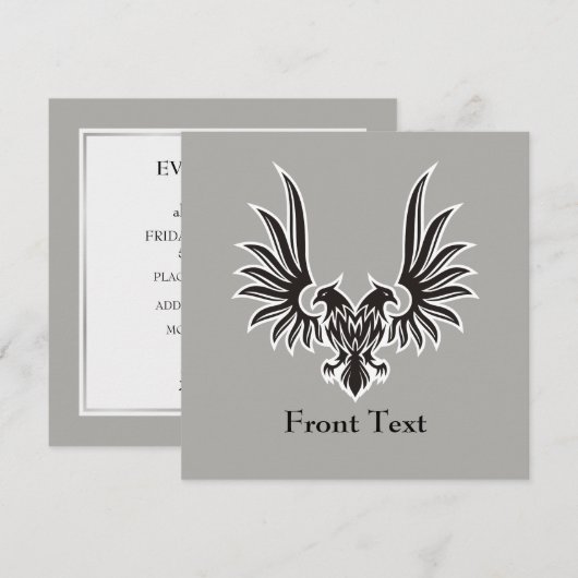 Eagle met twee kop kaart (Voorkant / Achterkant)