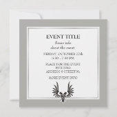 Eagle met twee kop kaart (Achterkant)