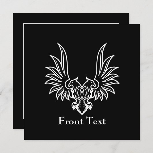 Eagle met twee kop kaart (Voorkant / Achterkant)