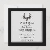 Eagle met twee kop kaart (Achterkant)