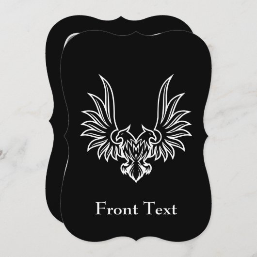 Eagle met twee kop kaart (Voorkant / Achterkant)