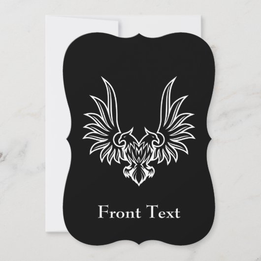 Eagle met twee kop kaart (Voorkant)