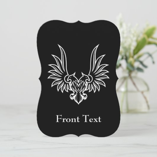 Eagle met twee kop kaart (Staand voorkant)