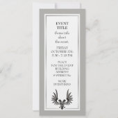 Eagle met twee kop kaart (Achterkant)