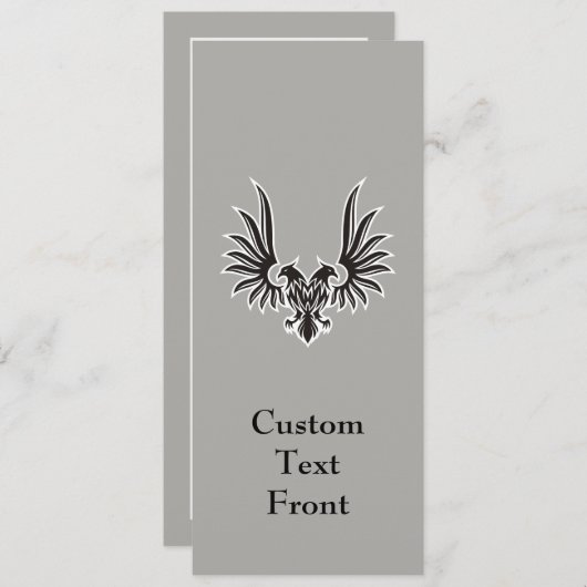 Eagle met twee kop kaart (Voorkant / Achterkant)