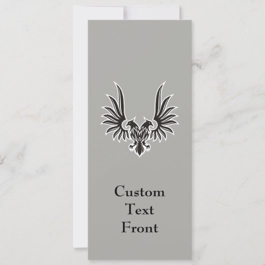 Eagle met twee kop kaart (Voorkant)