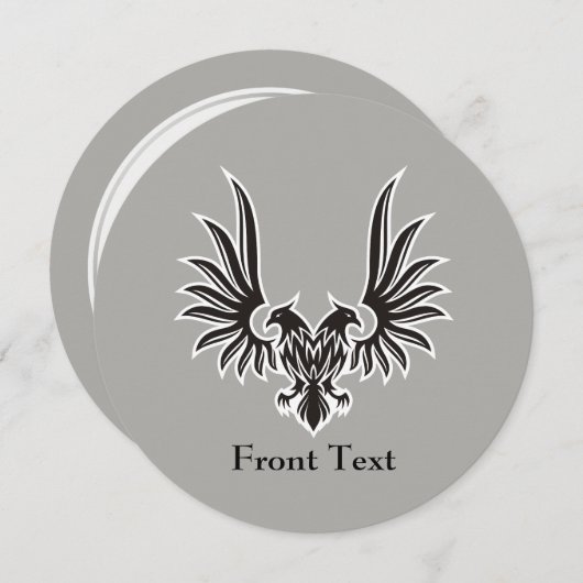 Eagle met twee kop kaart (Voorkant / Achterkant)