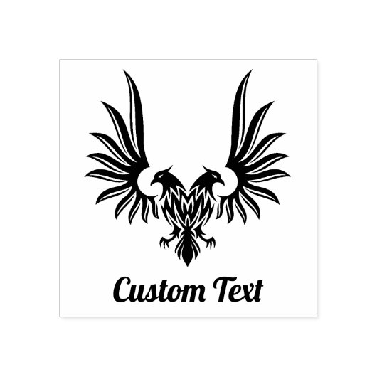 Eagle met twee kop Rubber Stamp Rubberstempel (Afrduk)