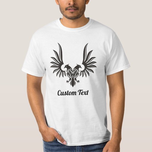 Eagle met twee kop t-shirt (Voorkant)