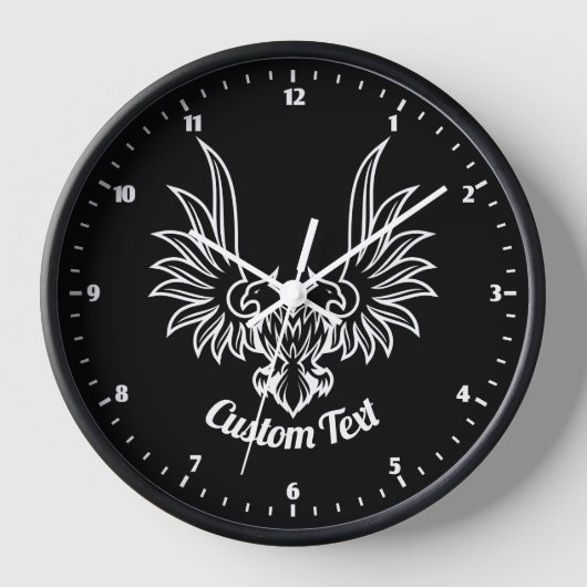 Eagle met twee kop wandklok (Voorkant)