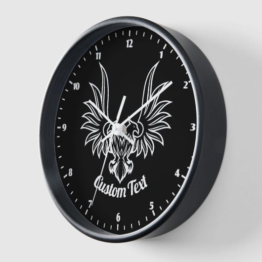 Eagle met twee kop wandklok (Hoek)