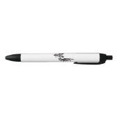 Eagle met twee kop zwarte inkt pen (Bodem)