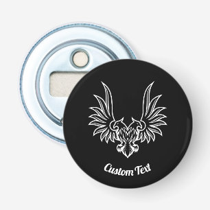 Eagle met twee koppen button flesopener