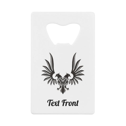 Eagle met twee koppen Kredietkaart Open voor fles Creditkaart Flessenopener (Voorkant)