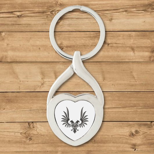 Eagle met twee koppen sleutelhanger