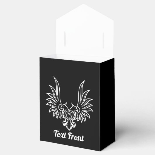 Eagle met twee koppen voor een voorgerecht bedankdoosjes (Geopend)