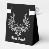 Eagle met twee koppen voor een voorgerecht bedankdoosjes (Achterkant)