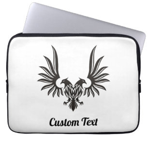 Eagle met twee laptophoes laptop sleeve