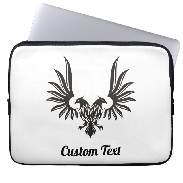 Eagle met twee laptophoes laptop sleeve (Voorkant)