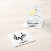 Eagle met twee Onderzetters kop papier (Insitu)