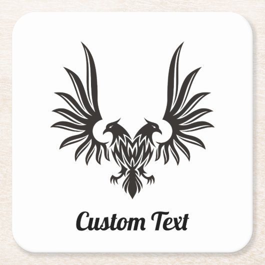 Eagle met twee Onderzetters kop papier (Voorkant)