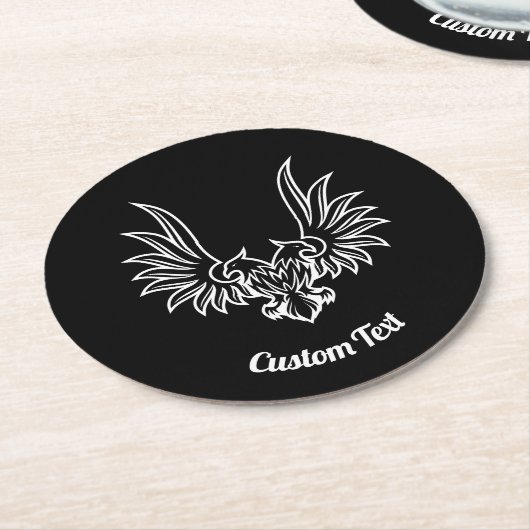 Eagle met twee Onderzetters kop papier (Gebogen)