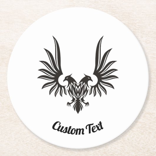 Eagle met twee Onderzetters kop papier (Voorkant)