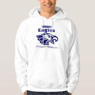 Eagle, Midway, Eagles, Football Hoodie