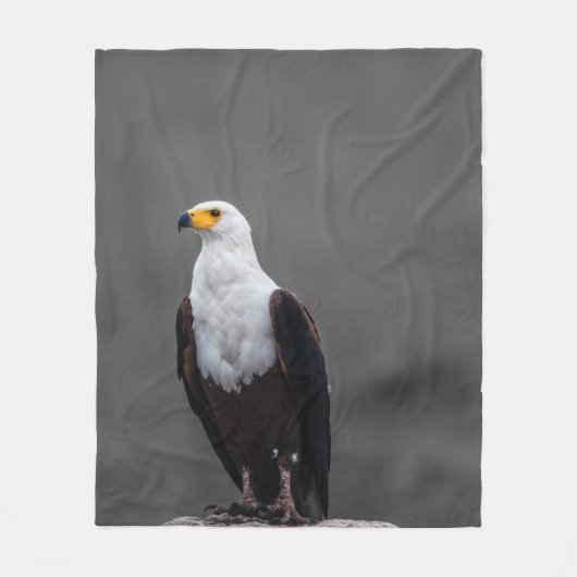 Eagle minimalistische selectieve kleurenfotografie fleece deken (Voorkant)