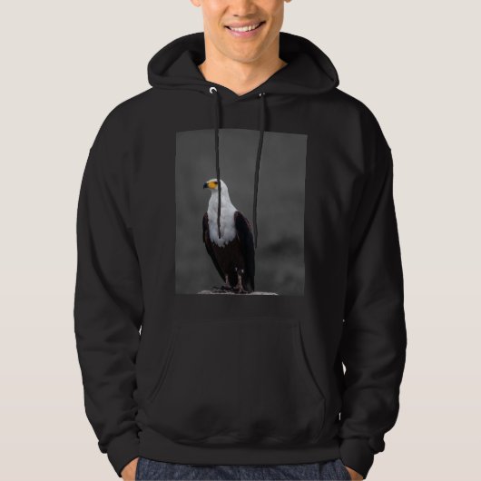 Eagle minimalistische selectieve kleurenfotografie hoodie (Voorkant)