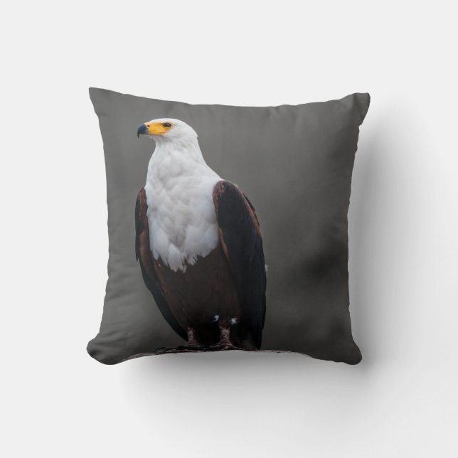 Eagle minimalistische selectieve kleurenfotografie kussen (Voorkant)