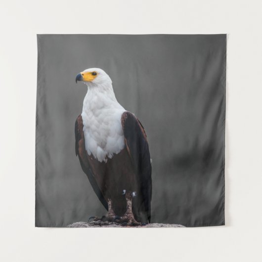 Eagle minimalistische selectieve kleurenfotografie wandkleed (Voorkant)