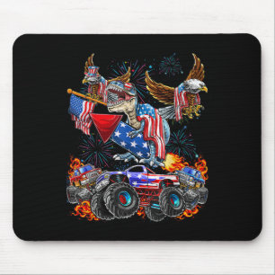 Eagle Monster Truck Dinosaur 4 juli Amerika Patrio Muismat