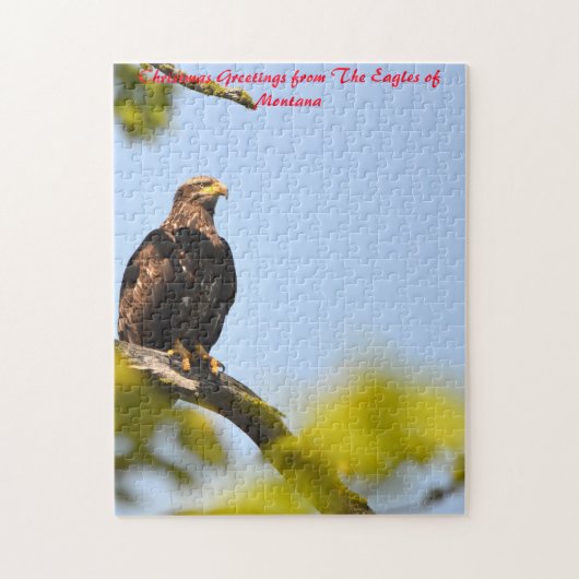 Eagle Montana.Kerstgroeten Legpuzzel (Verticaal)