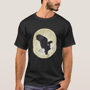 Eagle Moon Falconry met Hawk en Falcon T-shirt