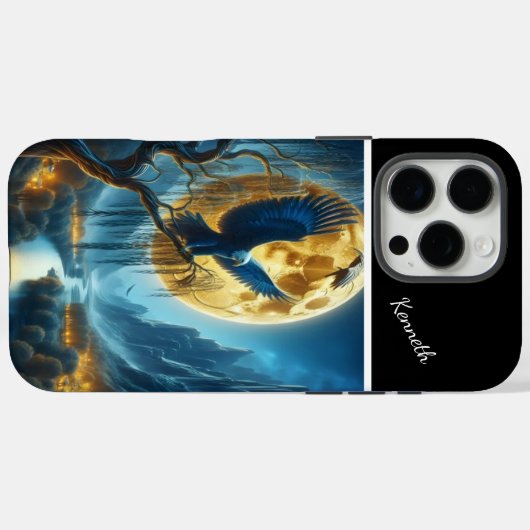 Eagle Moonlit Watch Case-Mate iPhone Case (Achterkant (horizontaal))