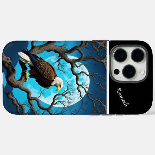 Eagle Moonlit Watch Case-Mate iPhone Case (Achterkant (horizontaal))