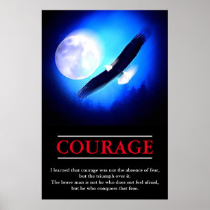 Eagle Motivatie Courage Pop Art Inspirerend Poster