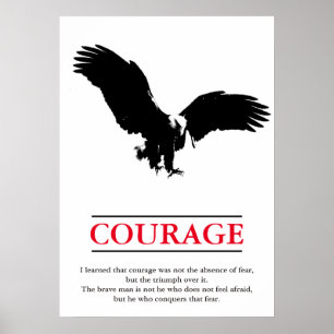 Eagle Motivatie Courage Pop Art Inspirerend Poster