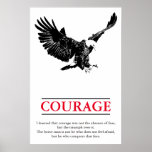 Eagle Motivatie Courage Pop Art Inspirerend Poster<br><div class="desc">Afbeeldingen van Freedom & Courage Motivatie Eagles - Fearsome Patriotic Eagle - Pop Art Syle American Eagle Landing Afbeelding - Sephia Brown Tones Waterverf Effect American Bald Eagle - Fearless American Bald Eagle: Flying American Eagle Afbeeldingen - De kale adelaar is de nationale vogel en het symbool van de VS....</div>