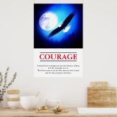 Eagle Motivatie Courage Pop Art Inspirerend Poster (Keuken)